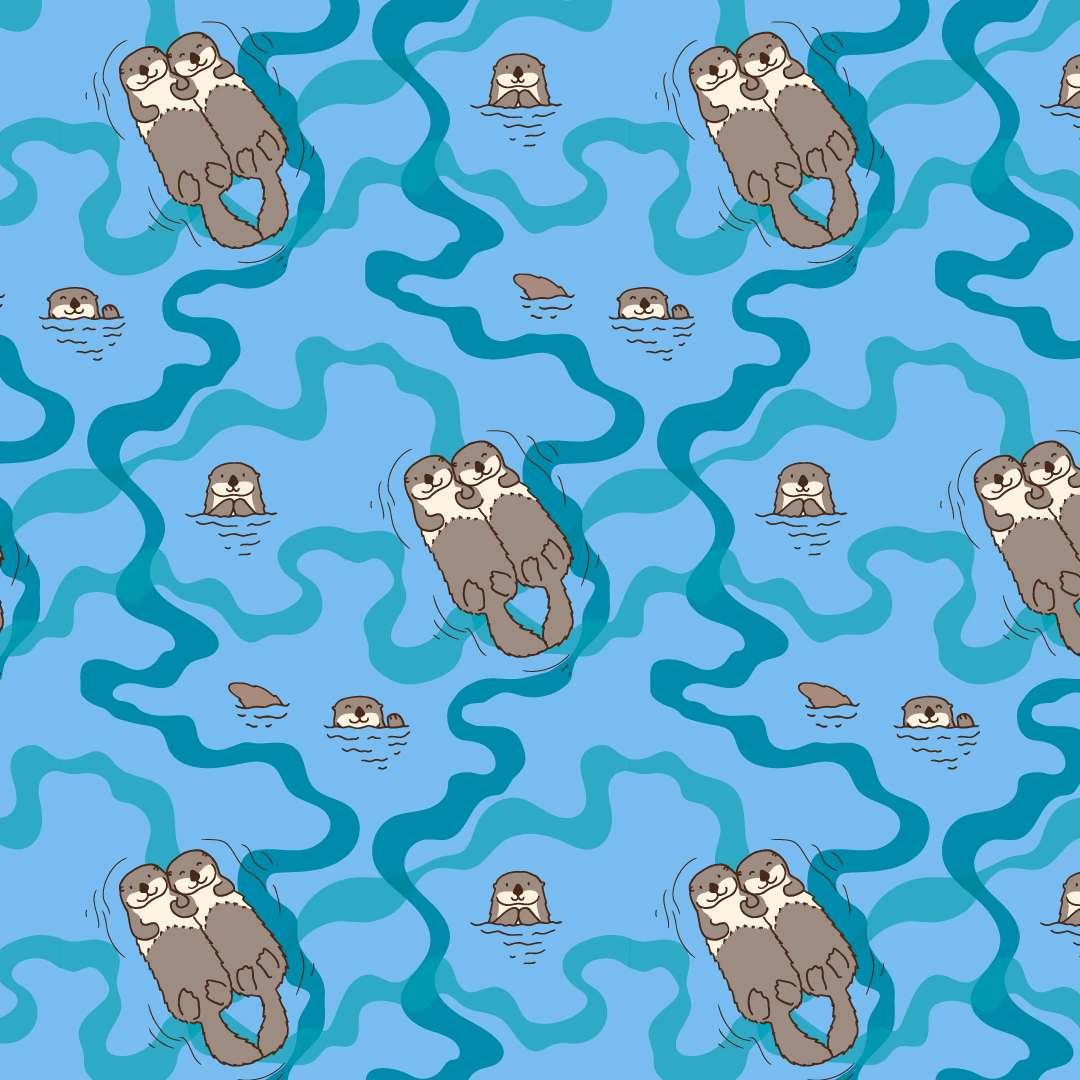 Otter repeat print