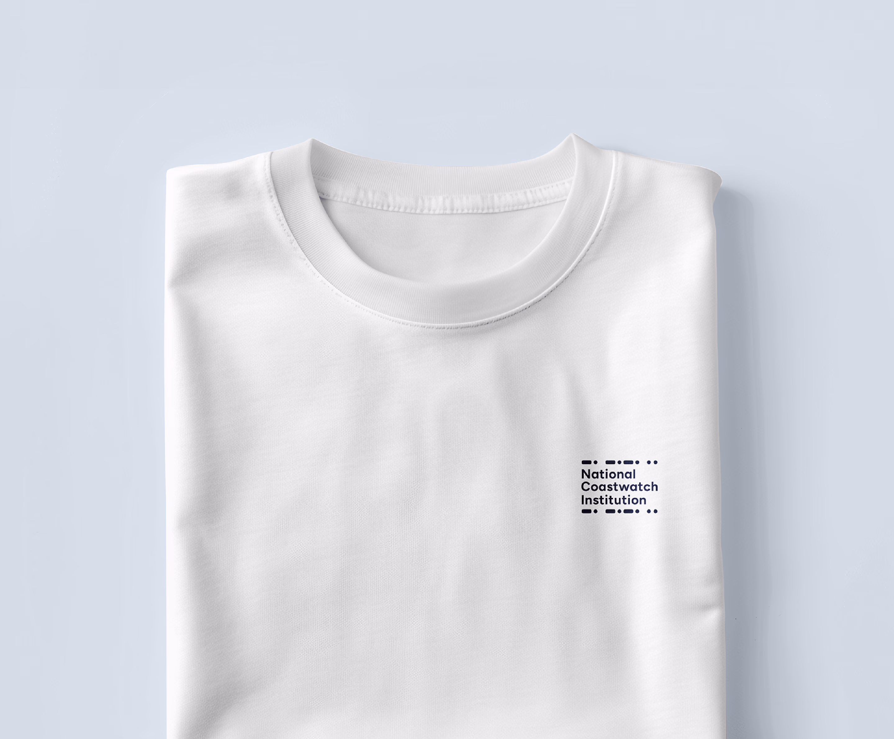 Morse code alphabet tee for the NCI merchandise range