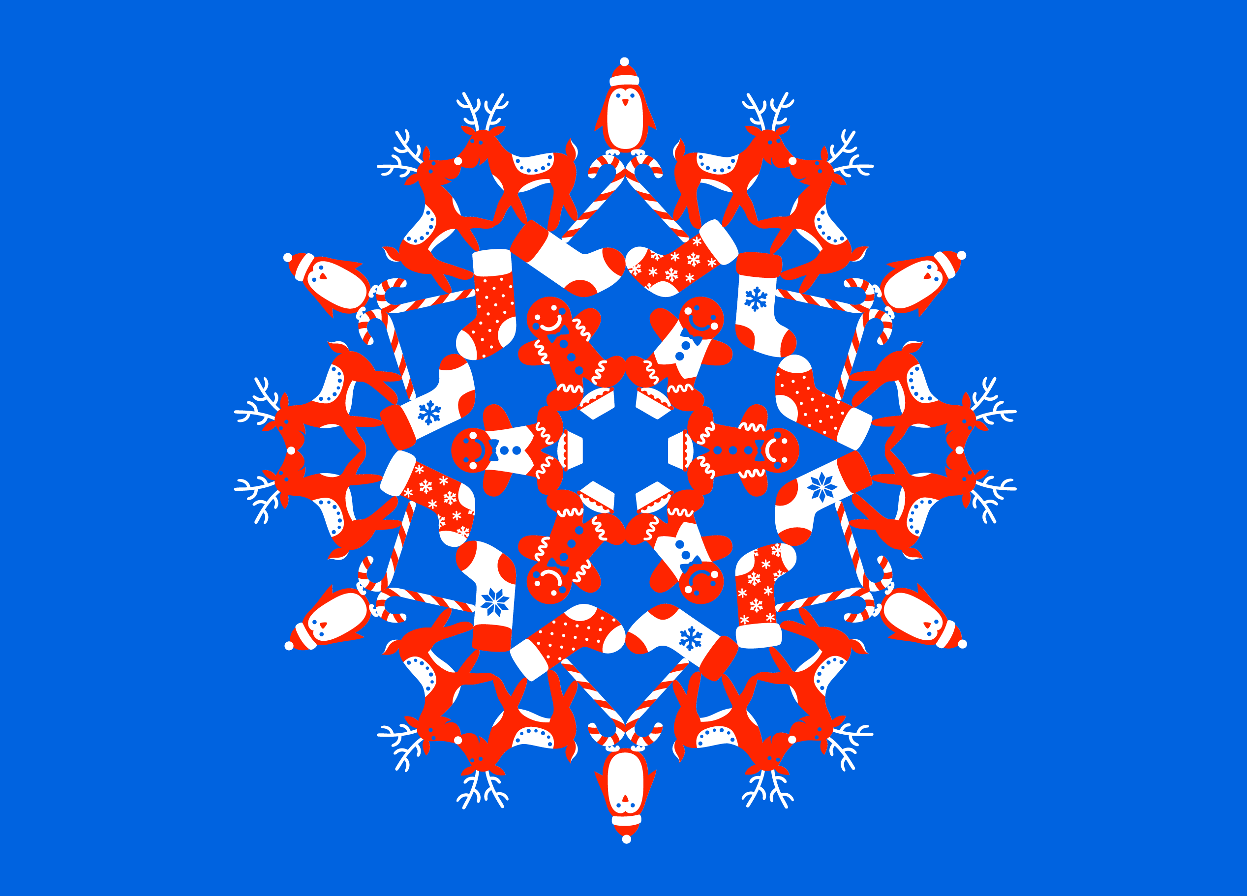 Illustrated Christmas card